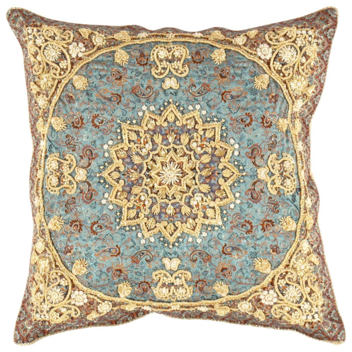 Blue Diamond Silk Termeh 20''X 20"